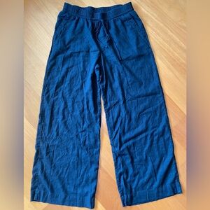 A New Day Black Linen Blend Pants Size Medium